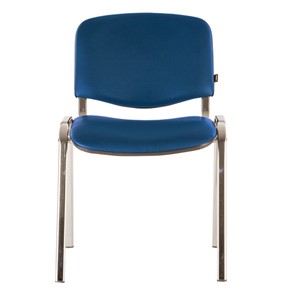 Офисный стул Brabix Iso CF-001 (хромированный каркас, кожзам синий) 531428 в Йошкар-Оле