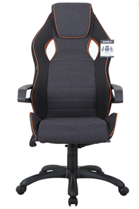 Офисное кресло Brabix Techno Pro GM-003 (ткань, черное/серое, вставки оранжевые) в Йошкар-Оле