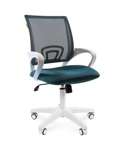 Компьютерное кресло CHAIRMAN 696 white, ткань, цвет зеленый в Йошкар-Оле