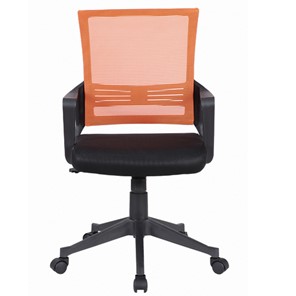 Кресло офисное Brabix Balance MG-320 (с подлокотниками, комбинированное черное/оранжевое) 531832 в Йошкар-Оле