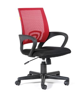 Офисное кресло CHAIRMAN 696 black Сетчатый акрил DW69 красный в Йошкар-Оле