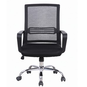 Офисное кресло Brabix Daily MG-317 (с подлокотниками, хром, черное) 531833 в Йошкар-Оле