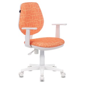 Офисное кресло Brabix Fancy MG-201W (с подлокотниками, пластик белый, с рисунком "Giraffe") 532407 в Йошкар-Оле