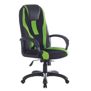 Компьютерное кресло Brabix Premium Rapid GM-102 (экокожа/ткань, черное/зеленое) 532419 в Йошкар-Оле