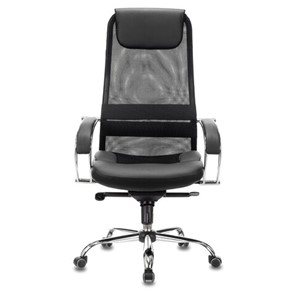 Офисное кресло Brabix Premium Stalker EX-609 PRO (хром, мультиблок, ткань-сетка/экокожа, черное) 532416 в Йошкар-Оле