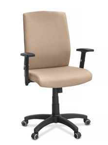 Офисное кресло для руководителя Alfa A/MK/1D, ткань Bahama / бежевая в Йошкар-Оле