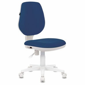 Офисное кресло Brabix Fancy MG-201W (без подлокотников, пластик белый, синие) 532413 в Йошкар-Оле