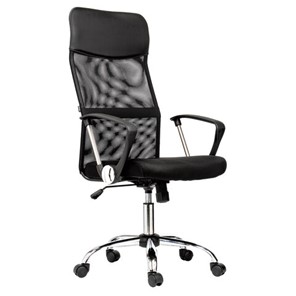 Офисное кресло BRABIX "Flash MG-302", с подлокотниками, хром, черное, 530867 в Йошкар-Оле