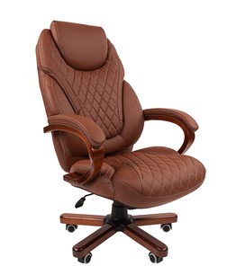Офисное кресло CHAIRMAN 406, коричневый в Йошкар-Оле