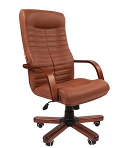 Компьютерное кресло CHAIRMAN 480 WD, экокожа, цвет коричневый в Йошкар-Оле