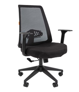 Кресло компьютерное CHAIRMAN 535 LT Сетчатый акрил черный / Полиэстер черный в Йошкар-Оле