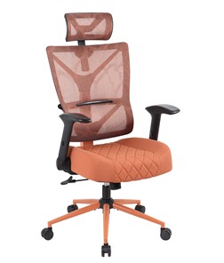 Кресло компьютерное CHAIRMAN CH566 сетчатый акрил оранжевый / полиэстер оранжевый в Йошкар-Оле