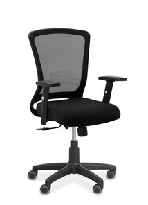 Офисное кресло Фьюжн, сетка/ткань TW / черная/черная в Йошкар-Оле