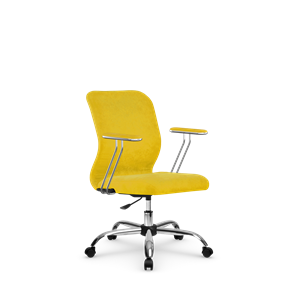 Кресло компьютерное SU-Mr-4/подл.078/осн.006 желтый в Йошкар-Оле