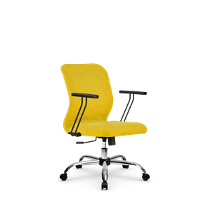 Офисное кресло SU-Mr-4/подл.109/осн.003  желтый в Йошкар-Оле