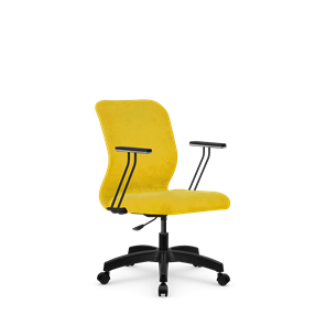 Кресло компьютерное SU-Mr-4/подл.110/осн.005 желтый в Йошкар-Оле