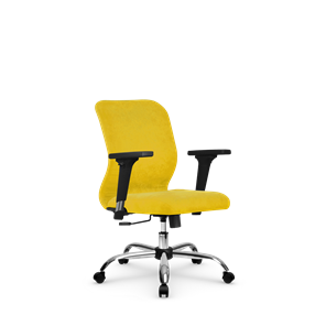 Кресло компьютерное SU-Mr-4/подл.200/осн.003 желтый в Йошкар-Оле