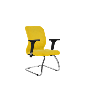 Офисное кресло SU-Mr-4/подл.200/осн.007 желтый в Йошкар-Оле