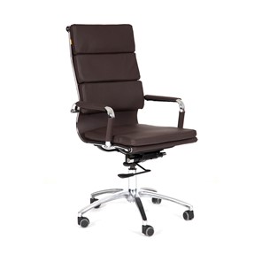 Кресло офисное CHAIRMAN 750 экокожа коричневая в Йошкар-Оле