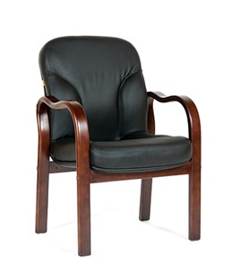 Офисное кресло CHAIRMAN 658 Натуральная кожа черный в Йошкар-Оле