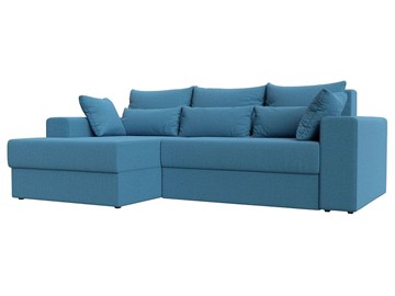 Угловой диван для гостиной Майами, Амур голубой (Рогожка) в Йошкар-Оле
