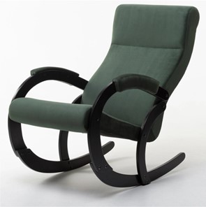 Кресло-качалка в гостиную Корсика, ткань Amigo Green 34-Т-AG в Йошкар-Оле