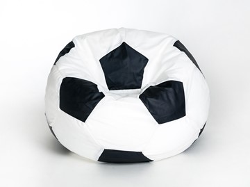 Кресло-мешок Мяч малый, бело-черный в Йошкар-Оле