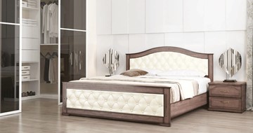 Кровать 2-х спальная СВ-Стиль Стиль 3, 160х200, кожзам, с основанием в Йошкар-Оле