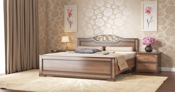 Спальная кровать Жасмин 140*200 с основанием в Йошкар-Оле
