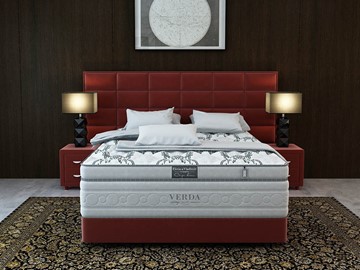 Двуспальная кровать Орматек Chocolate/Podium M 160х200, Микровелюр (Manhattan Гранатовый) в Йошкар-Оле