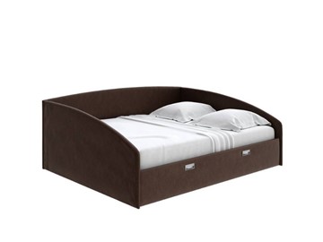 Кровать спальная Bono 160х200, Рогожка (Levis 37 Шоколад) в Йошкар-Оле