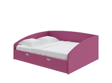 Кровать двуспальная Bono 160х200, Рогожка (Savana Berry) в Йошкар-Оле
