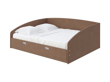 Кровать 2-спальная Bono 160х200, Велюр (Forest 514 Светло-коричневый) в Йошкар-Оле