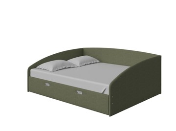 Кровать спальная Bono 160х200, Искусственная шерсть (Лама Авокадо) в Йошкар-Оле