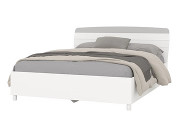 Двуспальная кровать Милана 1600 (4-22906бел\серый) в Йошкар-Оле