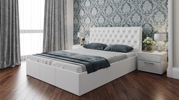 Двуспальная кровать с механизмом Скарлет (Белая) в Йошкар-Оле