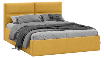 Двуспальная кровать с механизмом Глосс Тип 1 (Микровелюр Wellmart Yellow) в Йошкар-Оле