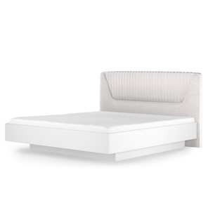 Кровать с механизмом 1.5-спальная Марсель-11 (Белый, ткань Catania white) 1400 в Йошкар-Оле