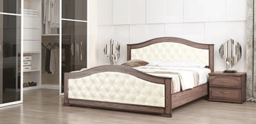 Кровать 2-спальная СВ-Стиль Стиль 1, 160х190, кожзам, с основанием в Йошкар-Оле