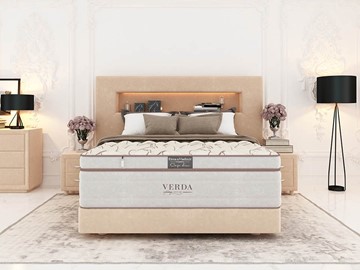 Кровать Smart Compact/Podium M 160х200, Флок (Велсофт Бежевый) в Йошкар-Оле
