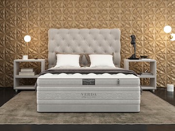 Кровать 2-х спальная Cloud Compact/Basement 180х200, Флок (Велсофт Серый) в Йошкар-Оле