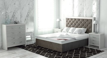 Кровать Сарма Манхэттен 180х200 (с основанием), с высотой спинки - 140 см в Йошкар-Оле