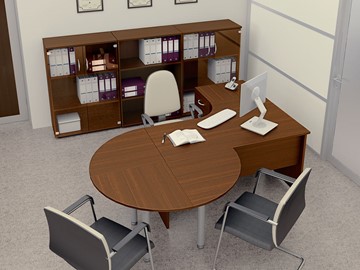 Комплект офисной мебели Комфорт №2 (французский орех) в Йошкар-Оле