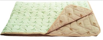 Одеяло «Зима-Лето», ткань: тик, материалы: бамбук/верблюжья шерсть в Йошкар-Оле