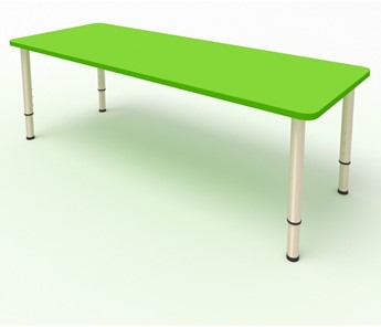 Стол для детей 2-местный  (по одну сторону столешн.) СДО-3 (0-3) зеленый (МДФ) в Йошкар-Оле
