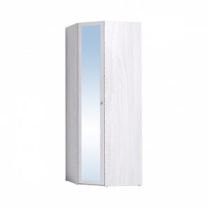 Распашной угловой шкаф Sherlock 63+ фасад зеркало, Ясень Анкор светлый в Йошкар-Оле
