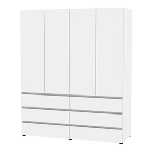 Шкаф четырехдверный Erik H333 (Белый) в Йошкар-Оле