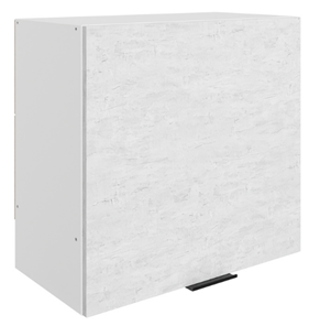 Шкаф навесной под вытяжку Стоун L600 Н566 (1 дв. гл.) (белый/белая скала) в Йошкар-Оле