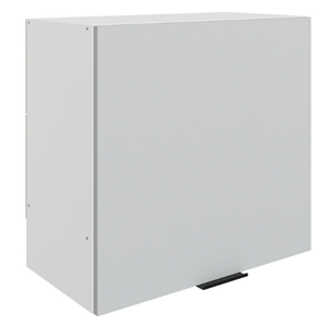 Шкаф навесной под вытяжку Стоун L600 Н566 (1 дв. гл.) (белый/лайт грей софттач) в Йошкар-Оле