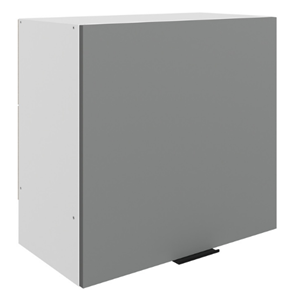 Навесной кухонный шкаф Стоун L600 Н566 (1 дв. гл.) (белый/оникс софттач) в Йошкар-Оле